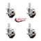 Service Caster 3 Inch High Temp Phenolic Wheel Swivel 3/4 Inch Square Stem Caster Set Brake SCC SCC-SQ20S314-PHSHT-TLB-34-4 - alternate 1
